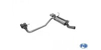 FOX Final Silencer 3-Punkt Aufhängung Ø63,5mm 2x80 Typ 13 - Opel Astra F Caravan