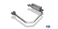 FOX Final Silencer exit Ø63,5mm 2x76 Typ 13 - Opel Astra H (GTC Turbo)