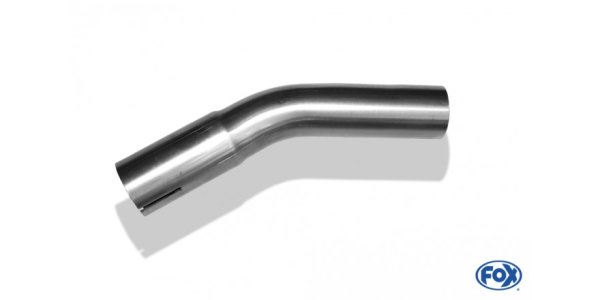 FOX Uni-pipe elbow 30° widened - d1Ø 40mm leg length L1: ca. 105mm - Radius: 75mm