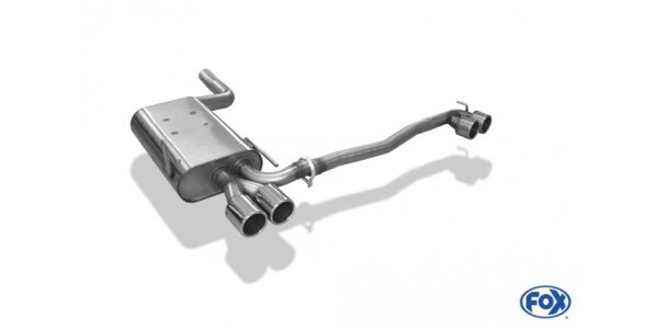 FOX Endschalldämpfer 2x76 Typ 12 - Mercedes CLK 208