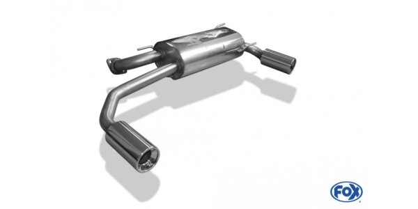 FOX Endschalldämpfer 1x90 Typ 13 - Mazda MX-5 NA