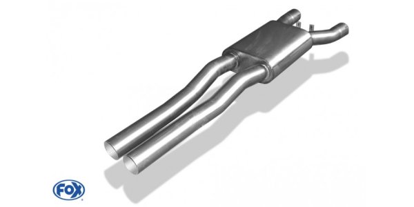 FOX front silencer Ø70mm wide wheelbase - Audi A8 Typ 4E