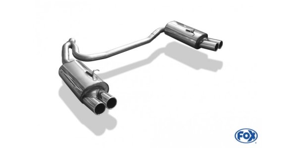 FOX final silencer exit right/left - 2x80 Typ 12 right/left - Volvo C70 I Coupe/Cabrio
