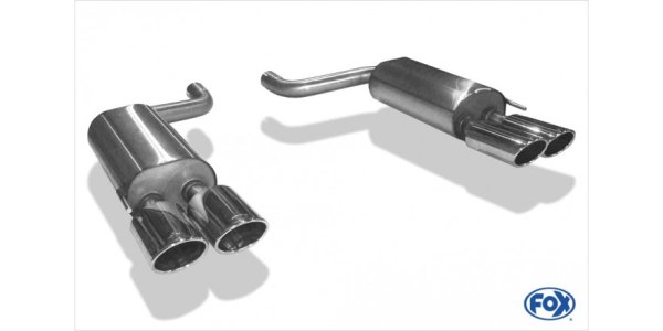 FOX final silencer right/left - 2x115x85 Typ 32 right/left - Mercedes S-Class Coupé C215