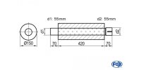 FOX Uni-Silencer around with Nozzle - completion 466...