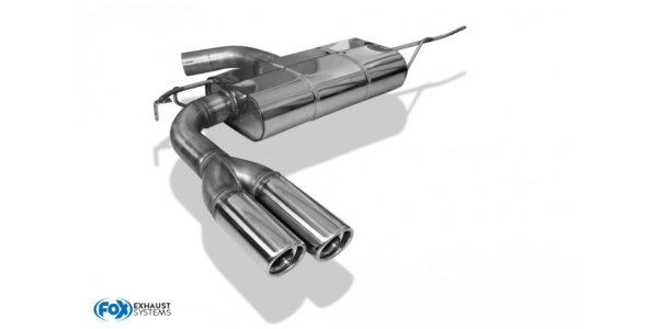 FOX Endschalldämpfer einseitig - 2x76 Typ 17 - VW EOS 1F