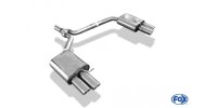 FOX Final Silencer double flow incl. Y-adapter pipe Ø65mm inside 2x80 Typ 17 - Audi A4 B8 Limousine/Avant (+S-Line)