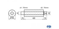 FOX Uni-Silencer around with Nozzle - completion 466...