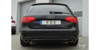 FOX Final Silencer double flow 2x90 Typ 17 - Audi A4 B8 Limousine/Avant (+S-Line)
