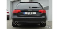 FOX final silencer right/left double flow - 2x90 Typ 17 right/left - Audi A4 B8 Limousine/Avant (+S-Line)