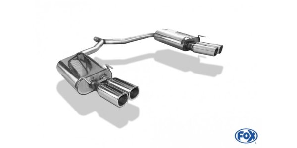 FOX Endschalldämpfer rechts/links zweiflutig - 2x78x75 Typ 70 rechts/links - Opel Vectra C Caravan