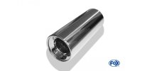 FOX welding tailpipe Typ 13 Ø 114 mm / length: 300 mm - around / rolled up / straight / with Absorber