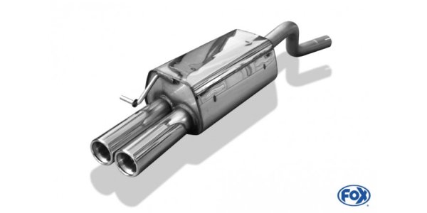 FOX final silencer - 2x70 Typ 13 - Renault Twingo CNO