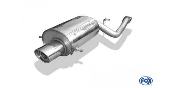 FOX Endschalldämpfer Ø63,5mm - 129x106 Typ 33 - Subaru Impreza GD/GG Stufenheck/Kombi