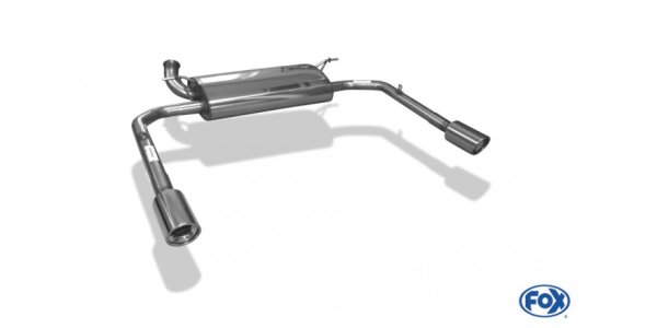 FOX Endschalldämpfer Ausgang rechts/links - 1x90 Typ 17 rechts/links - Renault Laguna III Grandtour