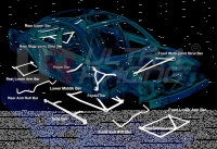 Ultra Racing Domstrebe vorn oben 2-Punkt - 98-05 Kia...