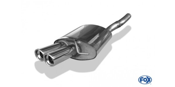 FOX Final Silencer Ø63,5mm 2x90 Typ 17 - VW Passat 3C (CC)