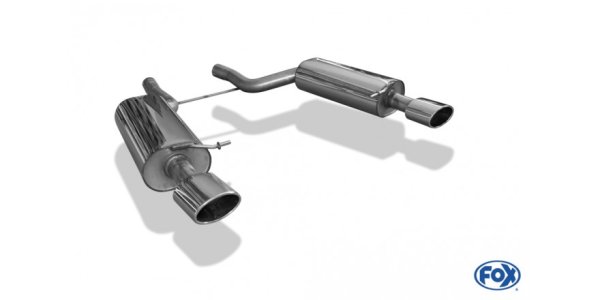 FOX Endschalldämpfer 70mm rechts/links - 140x90 Typ 32 rechts/links - Audi RS6 4B