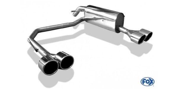 FOX Endschalldämpfer Ausgang rechts/links - 2x100 Typ 16 rechts/links - Peugeot 207 RC