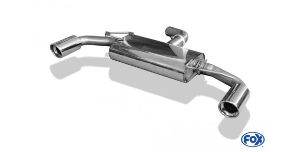FOX Final Silencer exit 1x100 Typ 17 - VW Golf 6 GTI / Cabrio