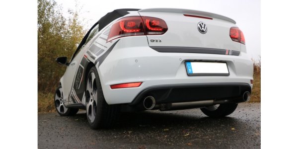 FOX Endschalldämpfer Ausgang rechts/links - 1x100 Typ 25 rechts/links - VW Golf 6 GTI / Cabrio