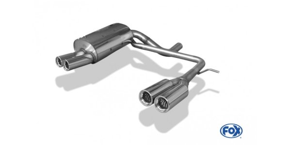 FOX final silencer exit right/left - 2x76 Typ 13 right/left - Volvo XC90 Facelift