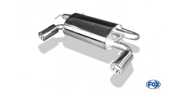FOX Final Silencer across exit 1x100 Typ 13 - Nissan 370Z