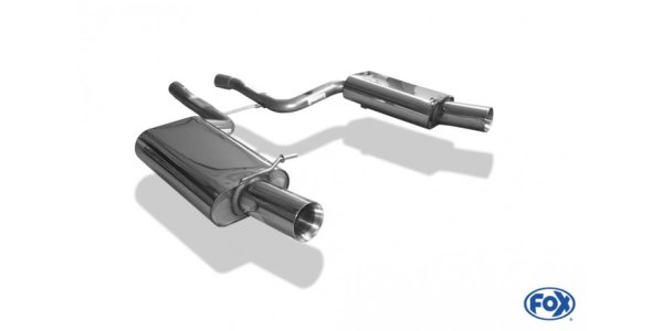 FOX final silencer right/left - 1x100 Typ 24 right/left - Audi S4 B6