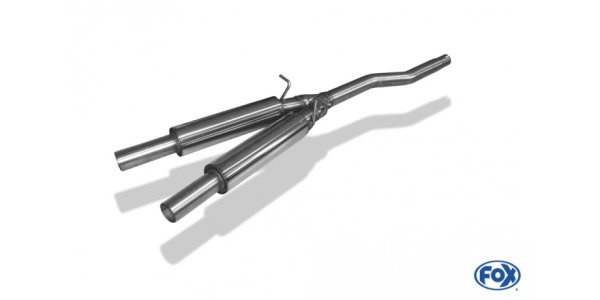 FOX front silencer single flow - Audi A4 quattro 1,8/ 2,0 B6/B7 Limousine/Avant