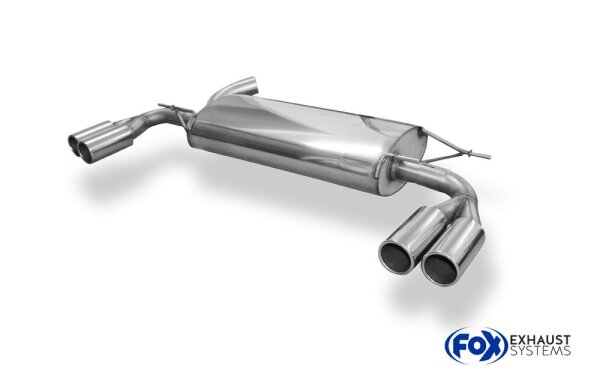 FOX Final Silencer across exit 2x76 Typ 12 - Volvo XC60