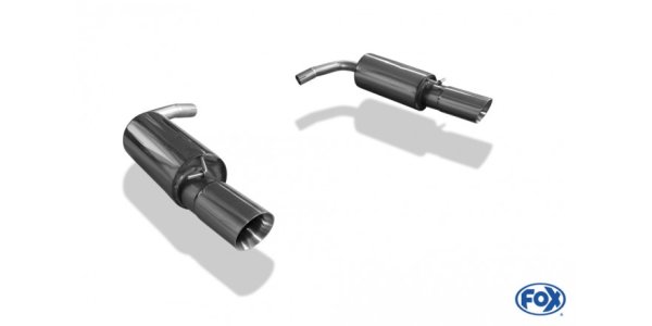 FOX final silencer right/left - 1x100 Typ 25 right/left - Mini Cooper Clubman R55