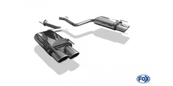 FOX Endschalldämpfer rechts/links - 2x115x85 Typ 32 rechts/links - Mercedes S-Klasse W221