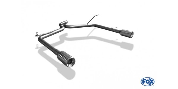 FOX tailpipe antlers right/left fits to original final silencer - 1x90 Typ 13 right/left - Kia Cee`d Kombi/Caravan ED