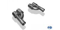FOX Endrohrpaar zum Aufstecken 2x88x74 Typ 32 Länge: 280mm, Anschluss 56mm innen - Audi A4 B7 3,0L TDI
