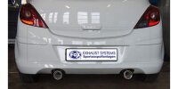FOX Final Silencer exit 1x90 Typ 13 - Opel Corsa D...