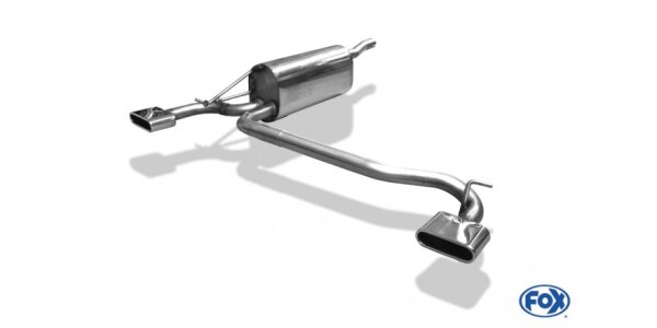 FOX Final Silencer exit 130x50 Typ 52 - Dacia Logan Kombi