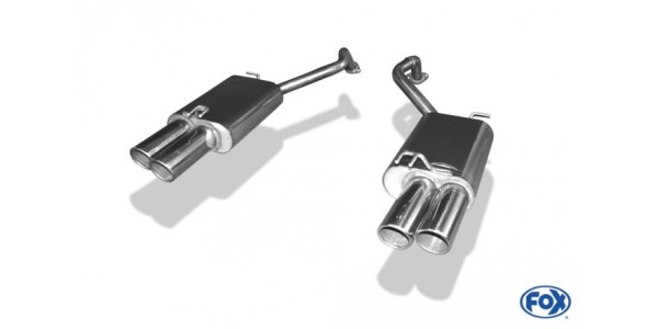 FOX final silencer right/left - 2x90 Typ 16 right/left - Hyundai Santa Fe 4x4 CM