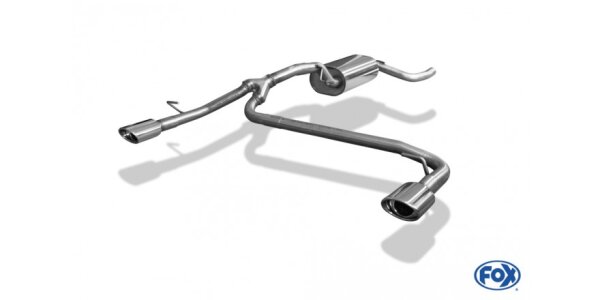 FOX Final Silencer exit 106x71 Typ 33 - Ford Focus II Hatchback Facelift