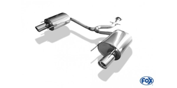 FOX final silencer single flow right/left - 1x100 Typ 17 right/left - Lexus IS C 250