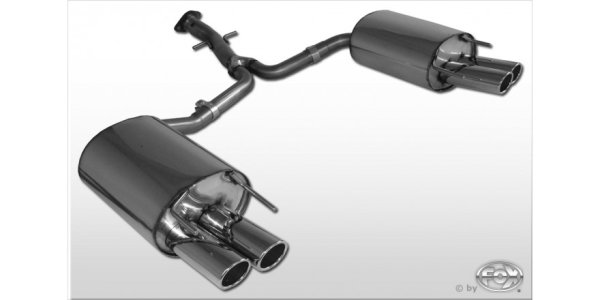 FOX Endschalldämpfer zweiflutig rechts/links - 2x76 Typ 17 rechts/links - Lexus IS C 250