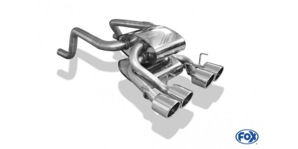 FOX Endschalldämpfer mittig 4x100 Typ 16 mittig - Chevrolet Corvette C06
