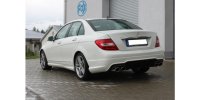 FOX Endschalldämpfer rechts/links mit Y-Verbindungsstück - 2x115x85 Typ 32 rechts/links - Mercedes C-Klasse 4-Zylinder W204/S204 AMG-Paket