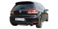 FOX Endschalldämpfer rechts/links - 1x90 Typ 25 rechts/links GTI-Optik - VW Golf VI (passend an die originale Golf 6 GTI-Stoßstange)