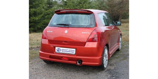 FOX final silencer - 1x90 Typ 13 - Suzuki Swift III with Sportbumper