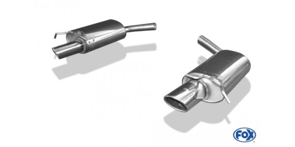 FOX final silencer right/left - 140x90 Typ 32 right/left - Mercedes C-Class 6-Cylinder W204/S204