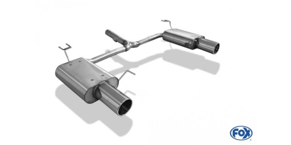 FOX final silencer right/left - 1x100 Typ 12 right/left - Honda Accord VIII CU2 Limousine/Tourer