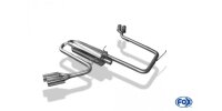 FOX Final Silencer exit on the side right and left on car 2x90 Typ 12 - VW Amarok 4x4 w/o running board