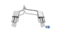 FOX Final Silencer double flow incl. Y-adapter pipe Ø65mm inside 2x88x74 Typ 32 - Audi A4 B8 Limousine/Avant (+S-Line)