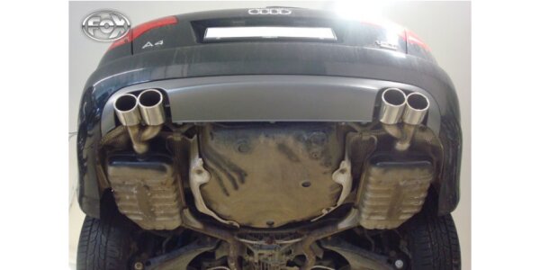 FOX Tailpipe pair for welding 2x88x74 Typ 32 - Audi A4 B7 1,8L T