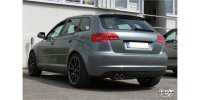 FOX Endschalldämpfer Ø70mm - 2x90 Typ 17 - Audi A3 8P quattro Sportback